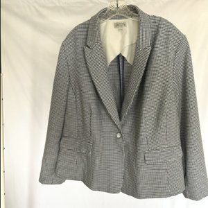 Tahari by Arthur S. Levine Blue and Black Blazer